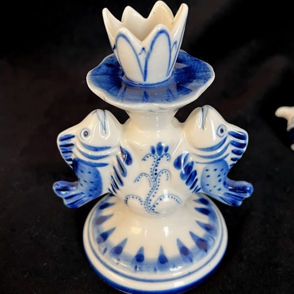 USSR Porcelain Candle Stick Holder & Boy Figurine - Picture 10 of 10